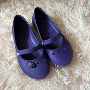 Crocs Purple Mary Jane Shoes 12 Girls